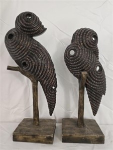 Pair of Uttermost Perching Birds Sculpture