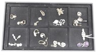 Lot #5025 - Traylot of ladies earrings some