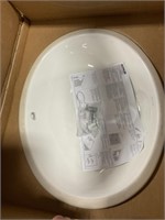 Kohler® White Oval Single Vessel Sink