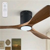 Fanbulous, 52" Low Profile Ceiling Fan With Light