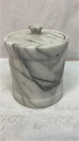 Marble canister with lid
