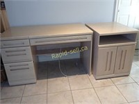 Pallister Office Desk & Side Cabinet