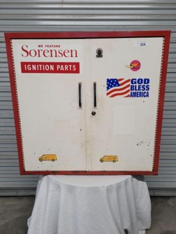 SORENSEN PARTS CABINET, METAL 30 X 11 X 29