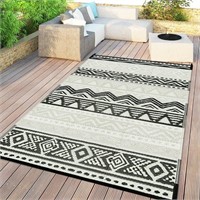 Uphome Outdoor Plastic Straw Rug 6x9 ft