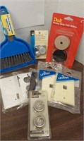 Dust pan & brush, Cover button kit, Satin nickel