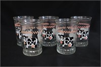 Set of 5 Bama Jelly Jar Glasses