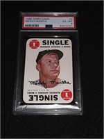 1968 Topps Game Mickey Mantle PSA EX-MT 6