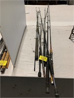 GROUP OF FISHING RODS ONLY