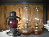 (3) Oil Lanterns
