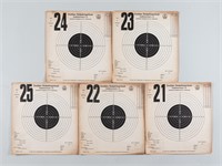 5 WWII GERMAN SMALL CALIBER TARGETS