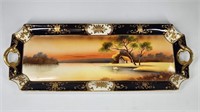 HAND-PAINTED NORITAKE SERVING PLATTER