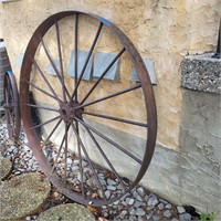 O613 Large Steel wagon wheel
