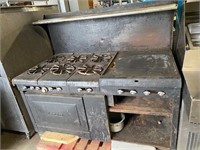 Antique Zoar church propane stove griddle