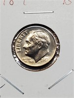 BU 1987 Roosevelt Dime