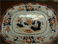 Large 19th century Ironstone platter in red Imari