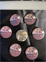 *Rare* Seven (7) VTG Batman TV Show Buttons