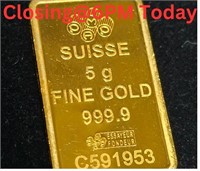 24K  5G Fine 9999 Suisse Bar