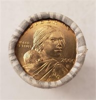 $25 Roll of 2000 Sacagawea Dollars