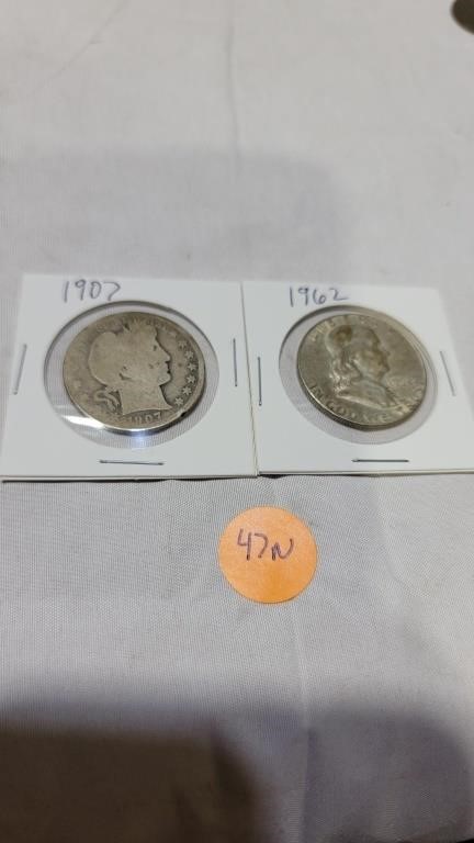 2 U.S SILVER half dollars