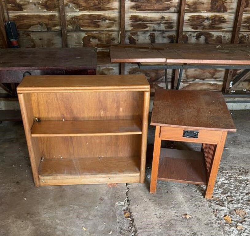 Wooden Side Table, Wooden Shelf