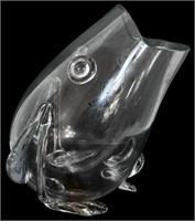 Blenko Style Glass Frog Terrarium