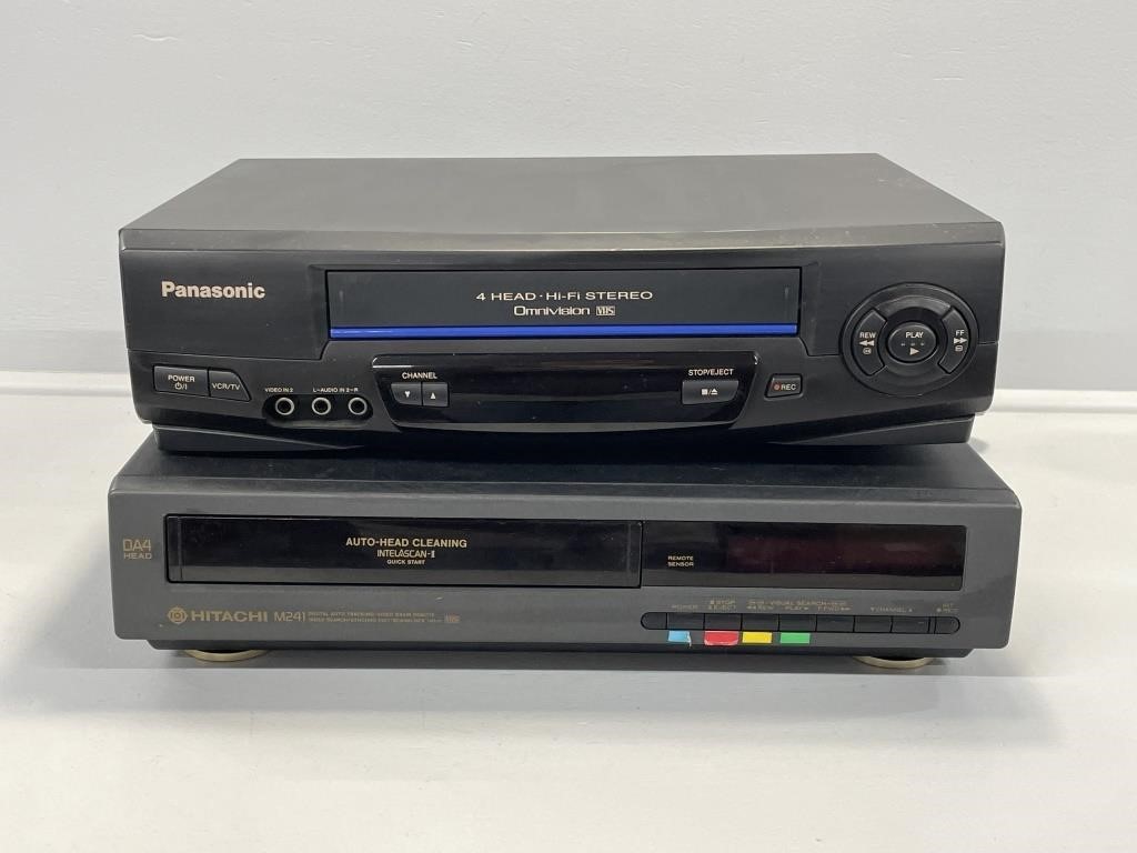 Panasonic VHS Player, Hitachi VHS Player