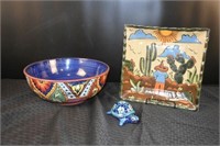 Mexican Pottery Plate, Turtle & Tabletop Gallery