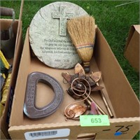 VINTAGE COPPER CRESCENT SPRINKLER, STEPPING STONE>