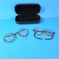 Pair Of Vintage Eye Glass With Case