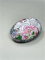 Cloisonné trinket dish w/ lid