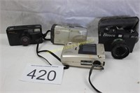 Group of (4) 35 MM & Electronic Cameras