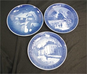 Group three Royal Copenhagen collector's plates