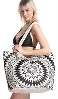 Canvas Beach Tote Bags for Women,