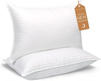 Queen Bed Pillows  Set of 2  Hotel Quality