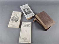 Antique Political Biographies & Party Text Books
