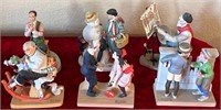 D - LOT OF 6 COLLECTIBLE FIGURINES (L103)