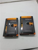 2 xcentric earbuds with mic