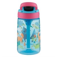 Contigo 14oz Kids Water Bottle Straw Blue Fox