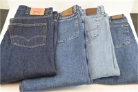 3 Pairs of Size 40 and 1 38 Blue Jeans