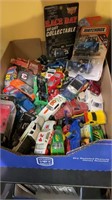 Box lot of die cast cars - mostly NASCAR, Jeff
