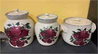 Home and Garden canister set - three different