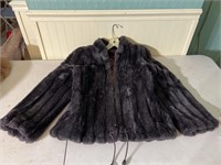 Jordache imitation fur jacket, size 7/8, lining