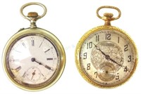 (2) Antique Pocket Watches & Fobs