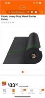 Nonwoven weed barrier