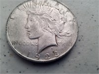 1923D Peace dollar