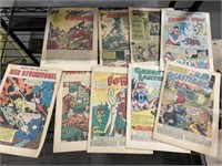 Lot of vintage comic books with no cover