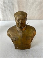 Chinese Chairman Mao Metal Bust Small