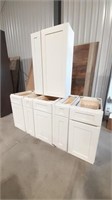 (7) Pcs White Shaker Additional Cabinets