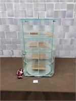 Display case with key