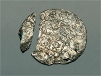 OF) 1620 1/24 thaler silver coin, damaged